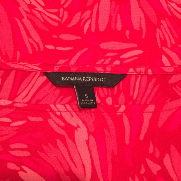 4/$20 Banana Republic Floral Bell Sleeve Top Sz S - Picture 6 of 7